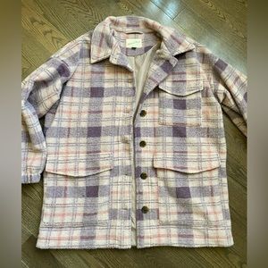 Universal Thread Plaid Shirt Shacket Women’s Size Medium